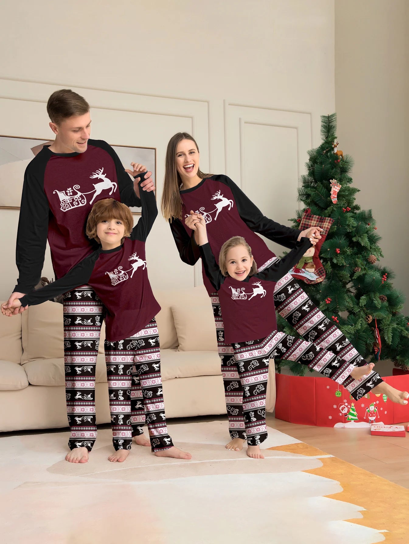 Cozy Together Matching Family Christmas Sleepwear