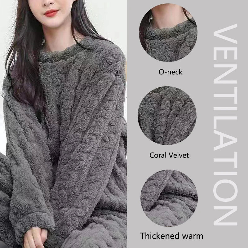 Ultra-Soft Winter Flannel Lounge Set