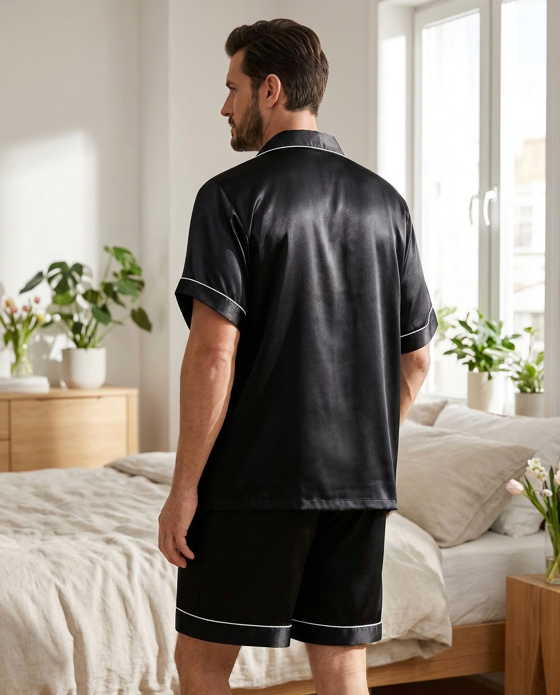 Men’s Luxury Satin Pyjama Set