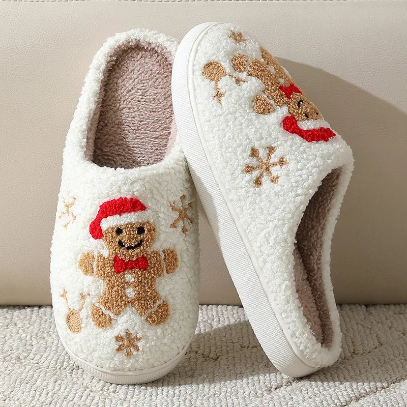 Christmas Cheer Plush Slippers - Merry & Cosy