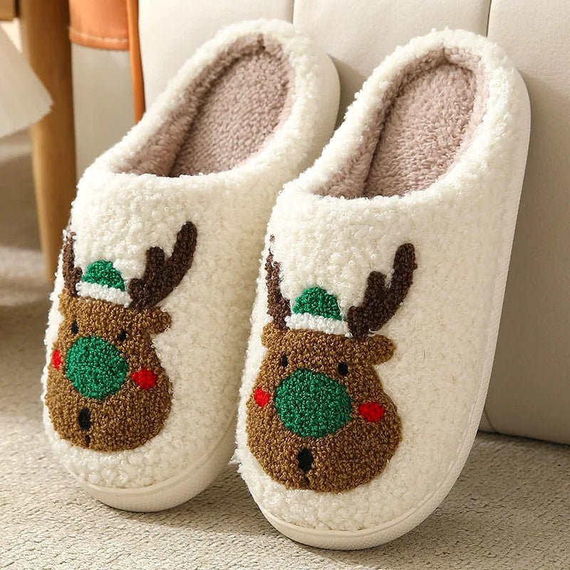 Christmas Cheer Plush Slippers - Merry & Cosy
