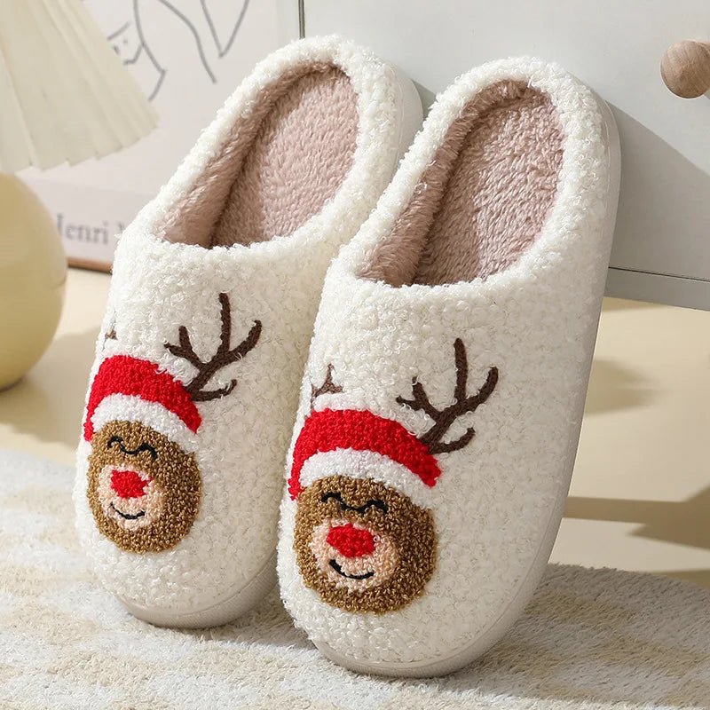 Christmas Cheer Plush Slippers - Merry & Cosy