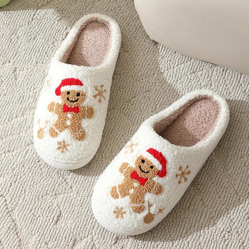Christmas Cheer Plush Slippers - Merry & Cosy