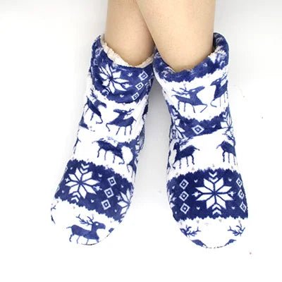 Christmas Flannel Plush Slippers - Merry & Cosy