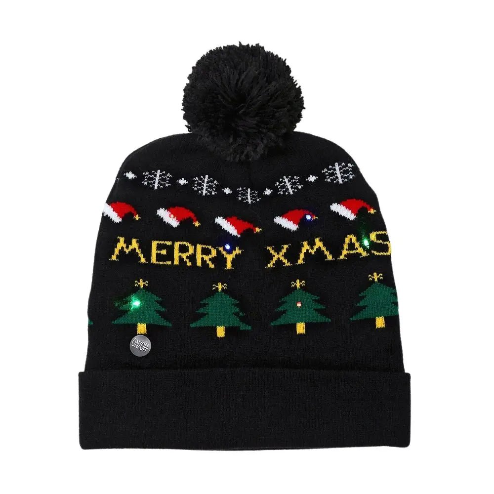 Christmas LED Light Up Beanies - Merry & Cosy