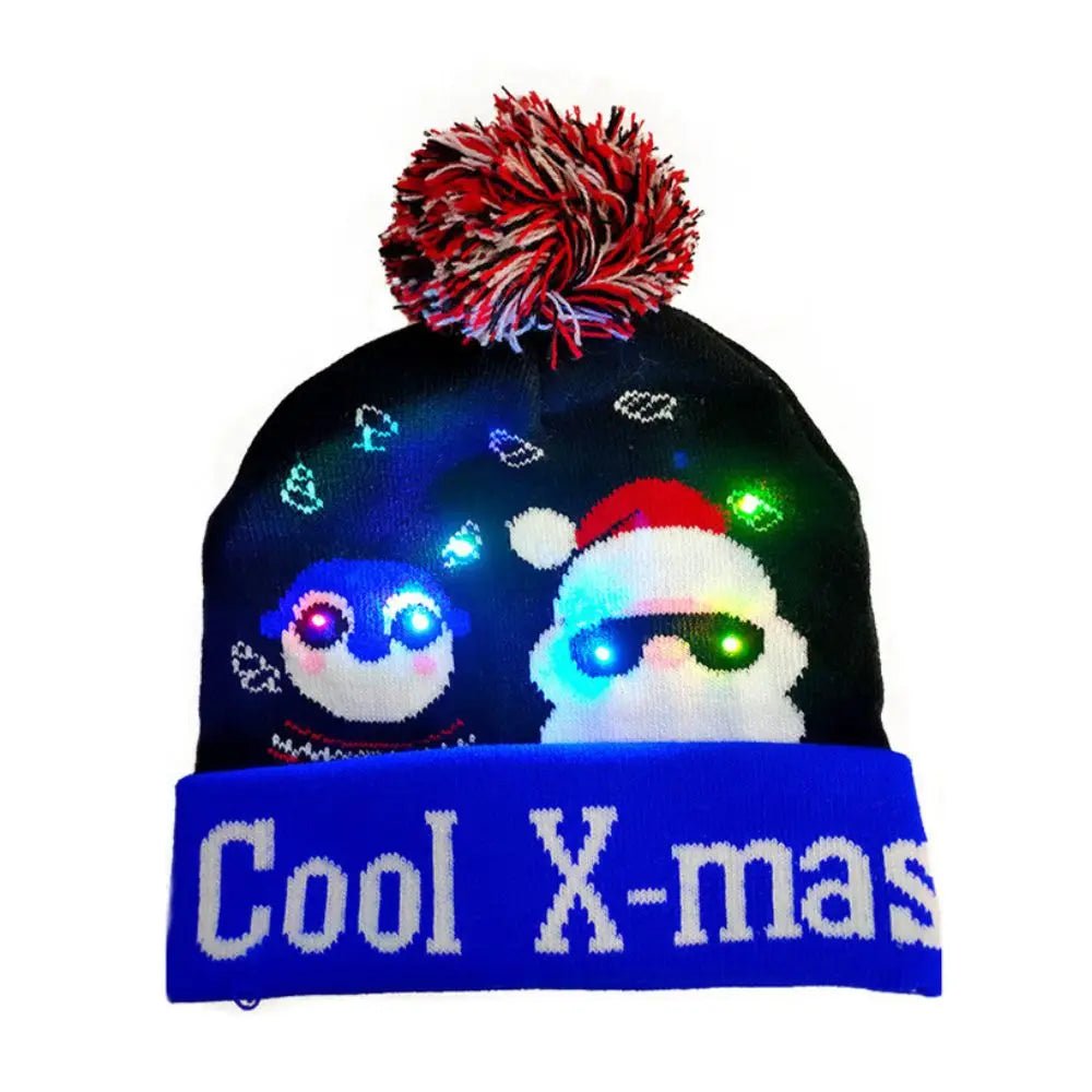 Christmas LED Light Up Beanies - Merry & Cosy