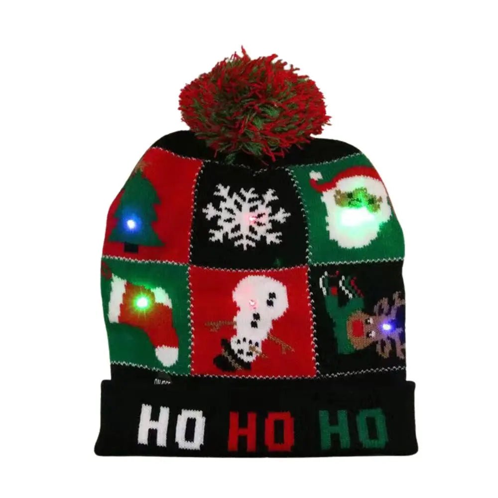 Christmas LED Light Up Beanies - Merry & Cosy