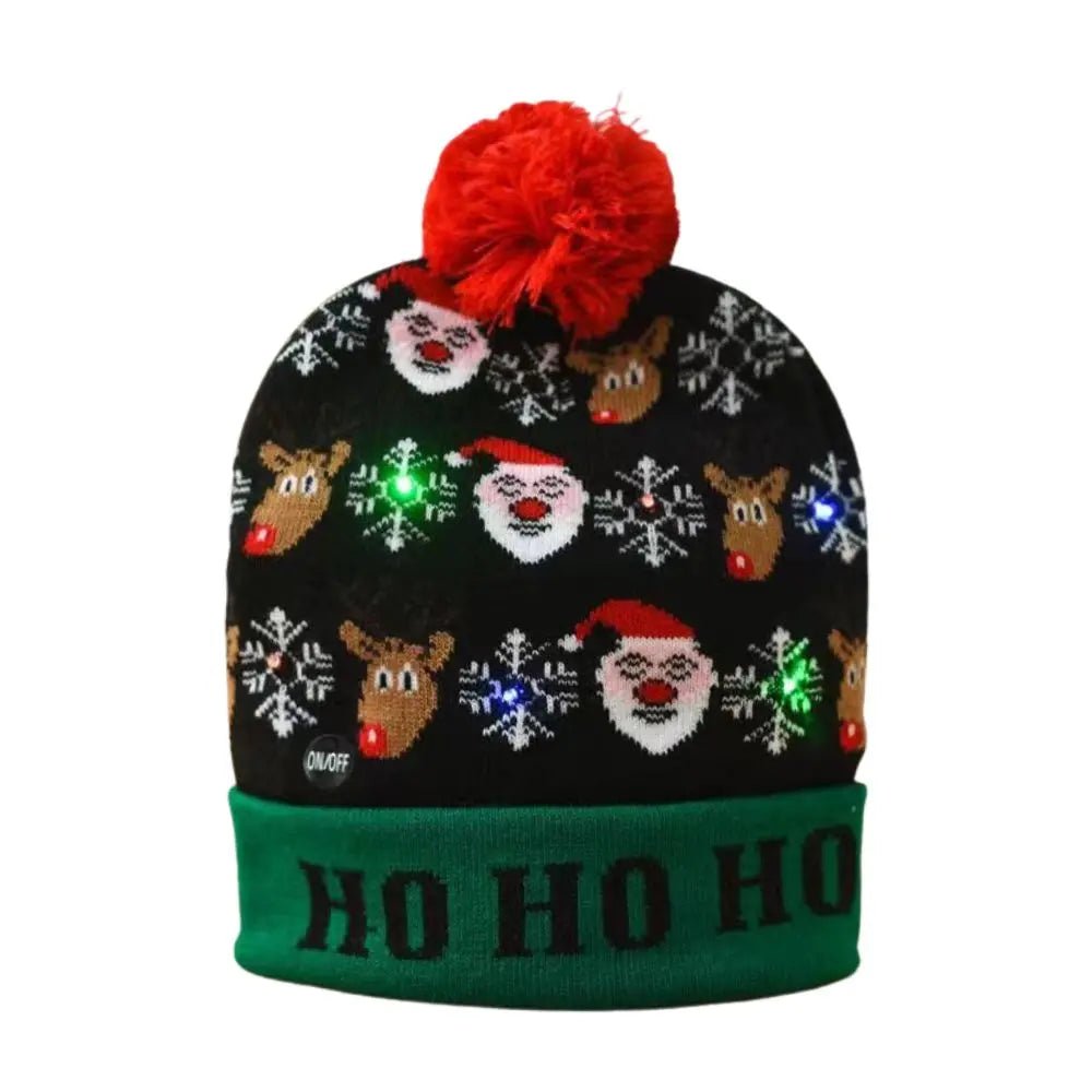 Christmas LED Light Up Beanies - Merry & Cosy