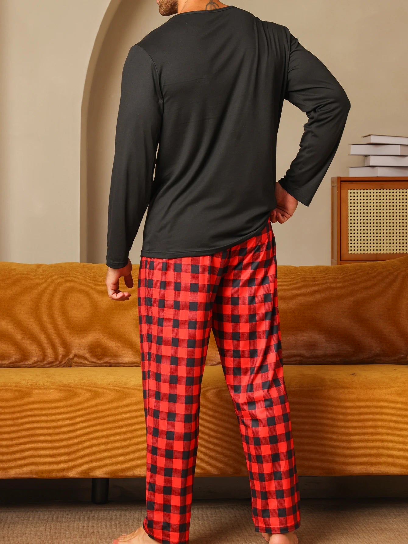Cozy Checked Men’s Pyjamas – Thick Winter Sleepwear Set - Merry & Cosy