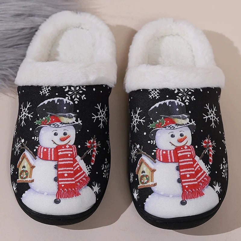 Cozy & Cute Snowman Cotton Slippers - Merry & Cosy