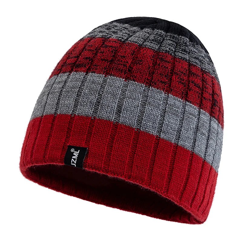 Cozy Knit Striped Beanie Hat – Unisex Winter Everyday Essential - Merry & Cosy