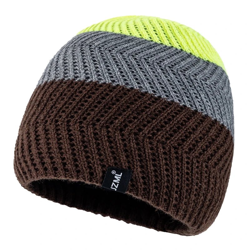 Cozy Knit Striped Beanie Hat – Unisex Winter Everyday Essential - Merry & Cosy
