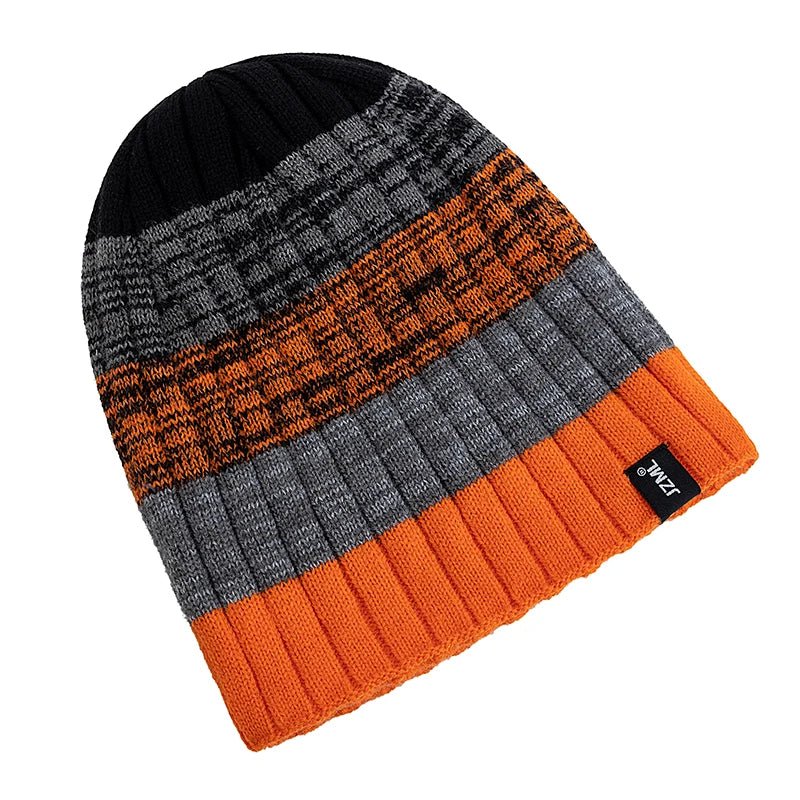 Cozy Knit Striped Beanie Hat – Unisex Winter Everyday Essential - Merry & Cosy