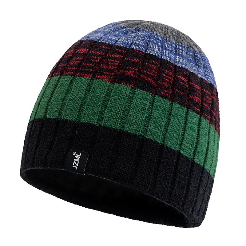 Cozy Knit Striped Beanie Hat – Unisex Winter Everyday Essential - Merry & Cosy