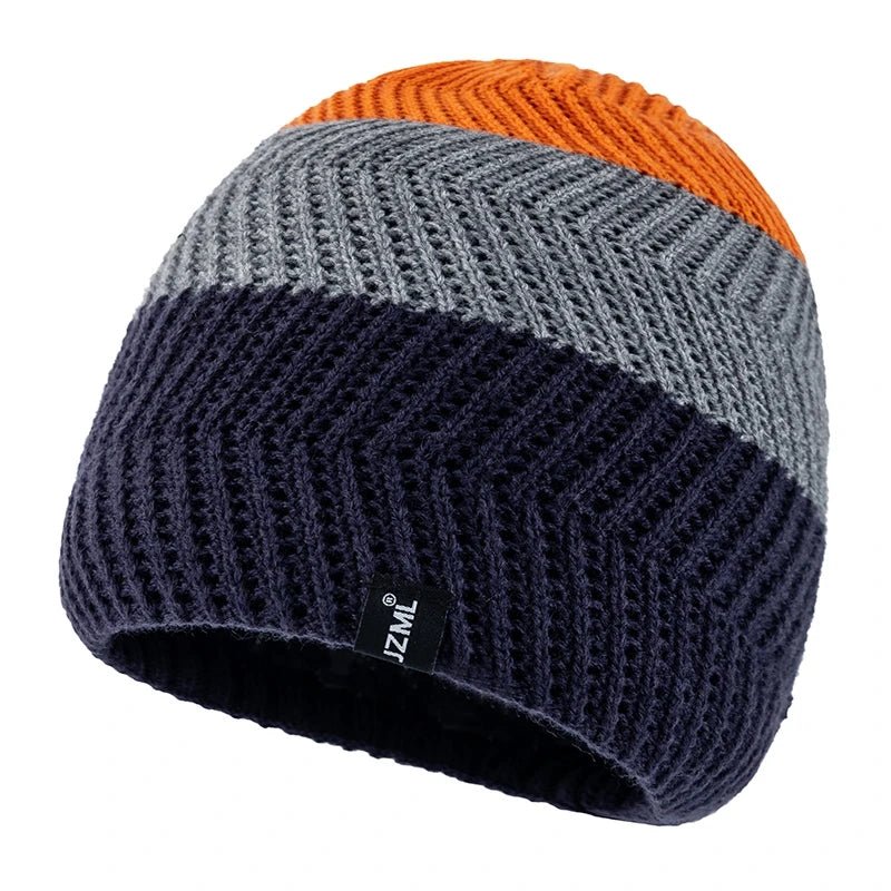 Cozy Knit Striped Beanie Hat – Unisex Winter Everyday Essential - Merry & Cosy