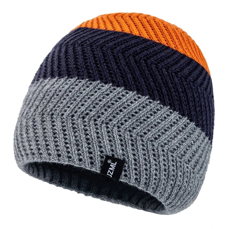 Cozy Knit Striped Beanie Hat – Unisex Winter Everyday Essential - Merry & Cosy