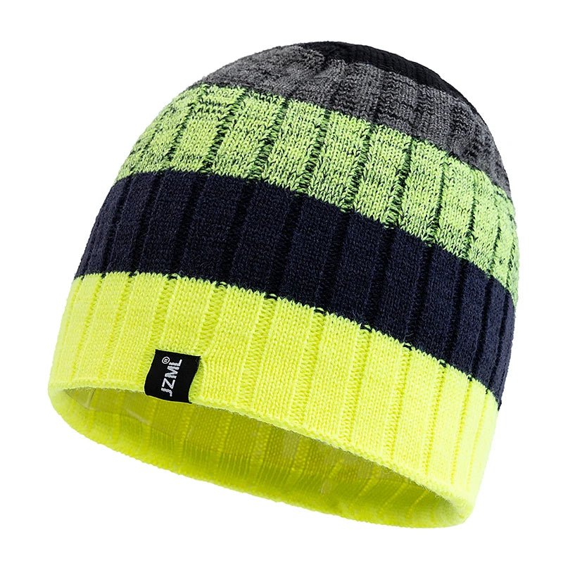 Cozy Knit Striped Beanie Hat – Unisex Winter Everyday Essential - Merry & Cosy
