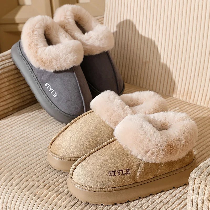 Cozy Plush Women’s Fuzzy Winter Ankle Boots - Merry & Cosy