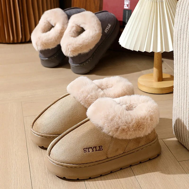 Cozy Plush Women’s Fuzzy Winter Ankle Boots - Merry & Cosy