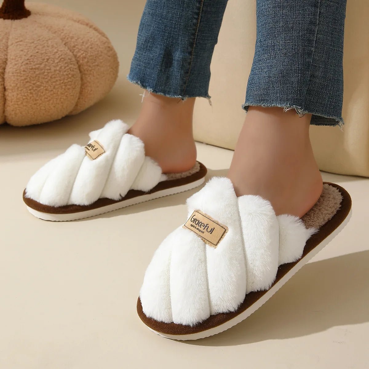 Cozy Plush Women’s Winter Slippers – Soft Indoor Comfort Shoes - Merry & Cosy