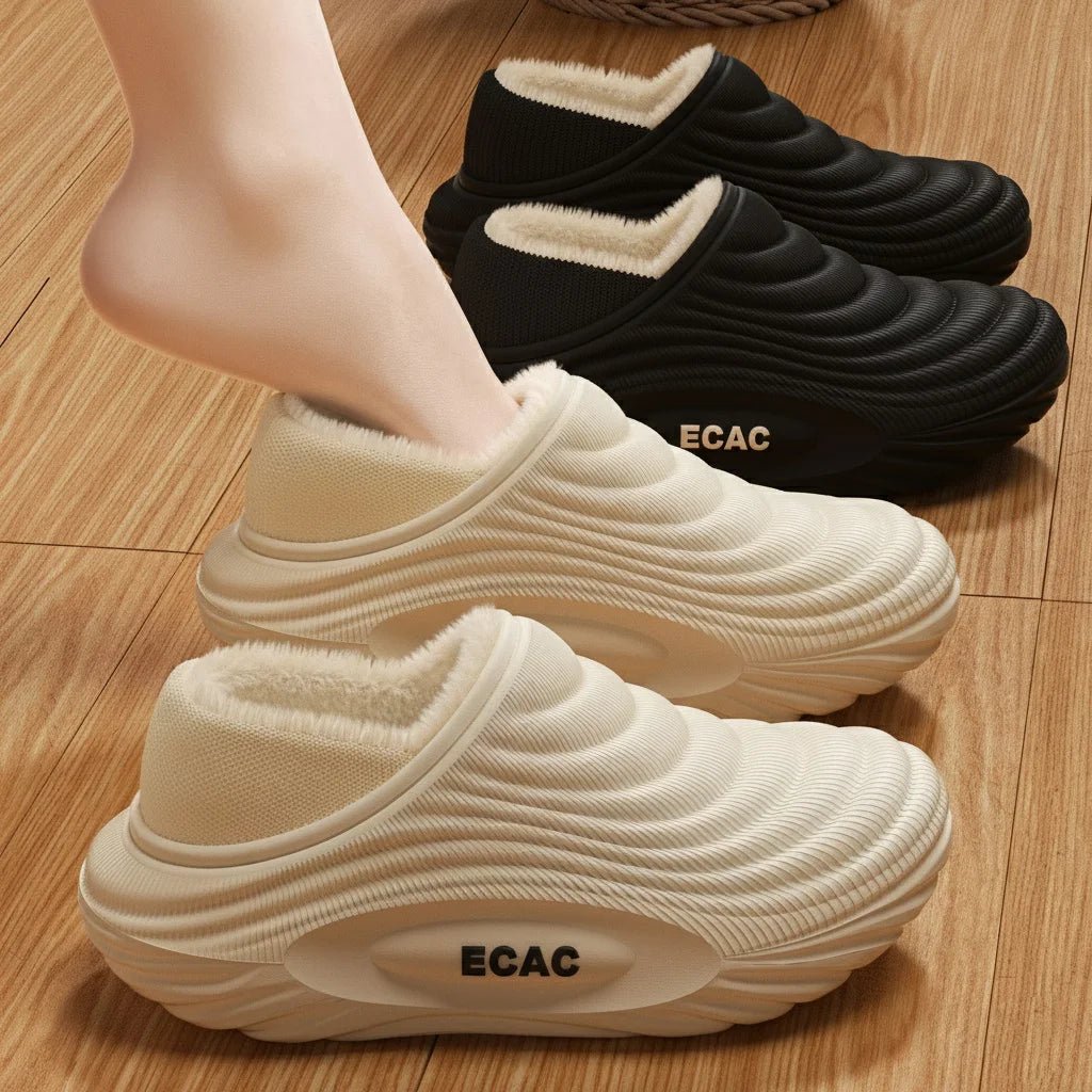 EVA Winter Slippers for Men & Women – Warm Fur - Lined Anti - Slip Indoor & Outdoor Clogs - Merry & Cosy