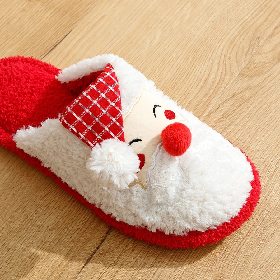 Festive Santa Claus Christmas Slippers - Merry & Cosy