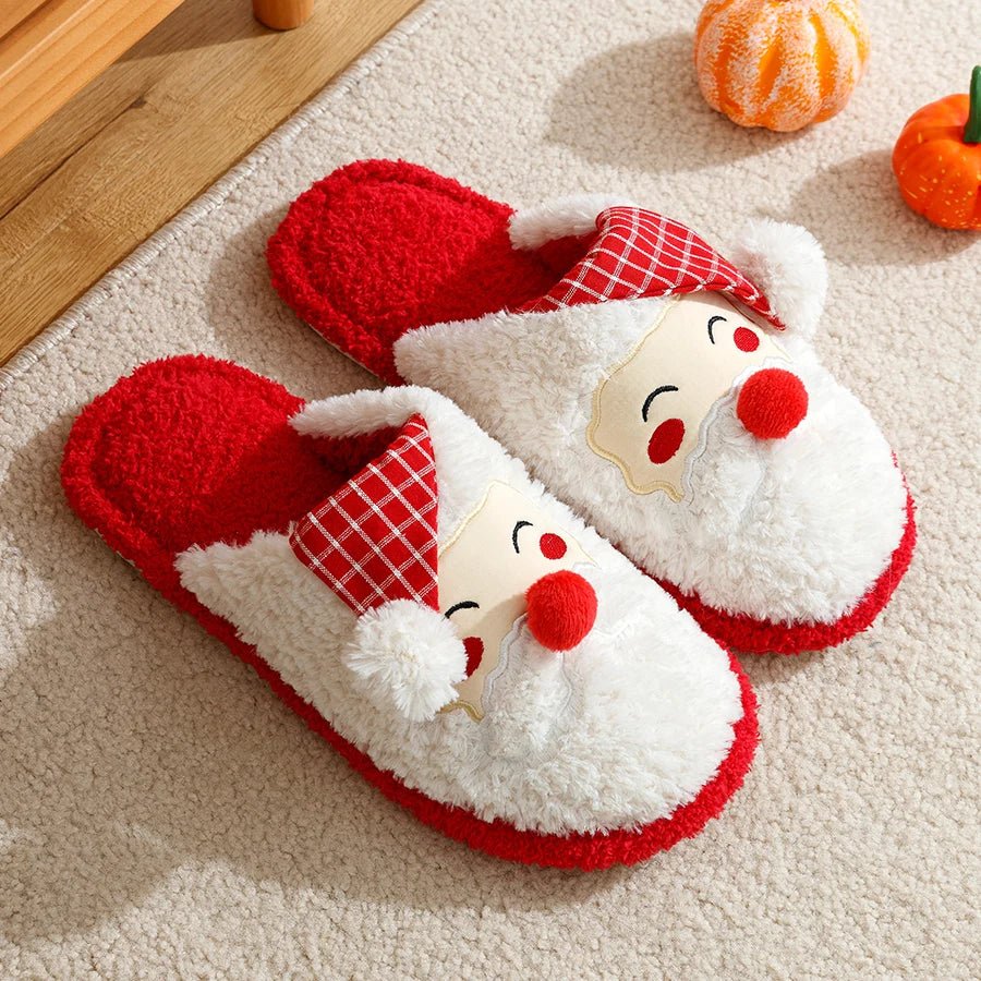 Festive Santa Claus Christmas Slippers - Merry & Cosy