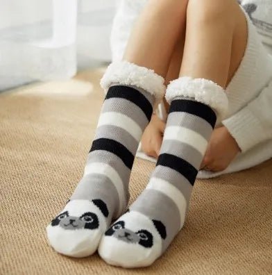 Fluffy Christmas Lounge Socks for Women - Merry & Cosy