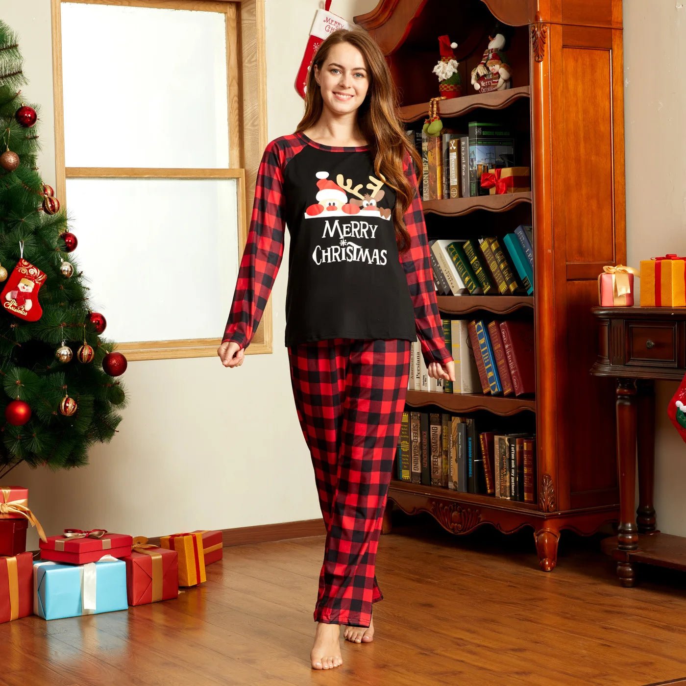 Jolly Reindeer Matching Christmas Sleepwear - Merry & Cosy