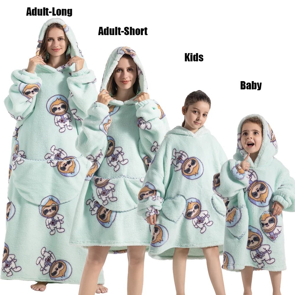 Matching Family Oversized Blanket Hoodies - Merry & Cosy