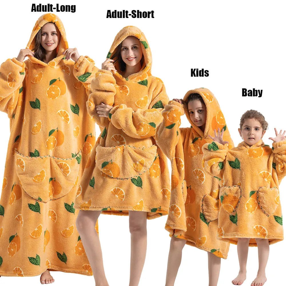 Matching Family Oversized Blanket Hoodies - Merry & Cosy