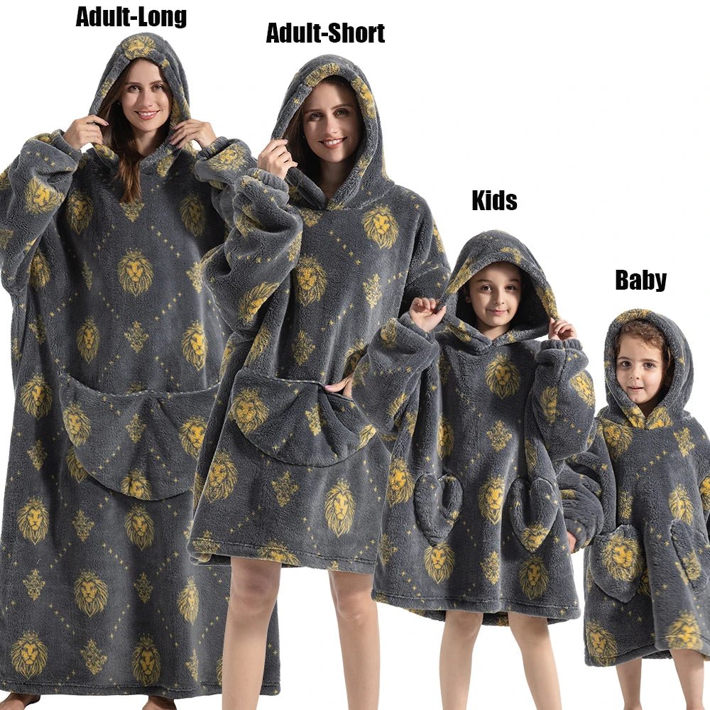 Matching Family Oversized Blanket Hoodies - Merry & Cosy
