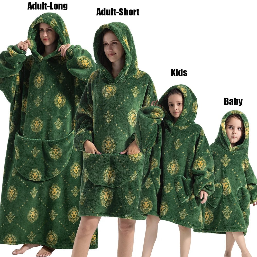 Matching Family Oversized Blanket Hoodies - Merry & Cosy