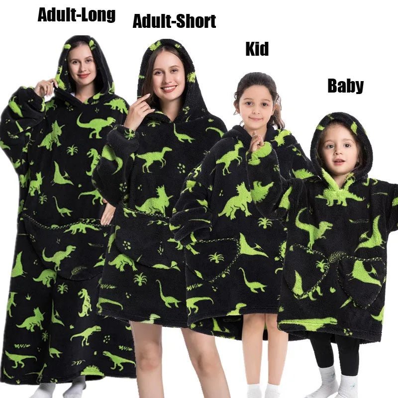 Matching Family Oversized Blanket Hoodies - Merry & Cosy