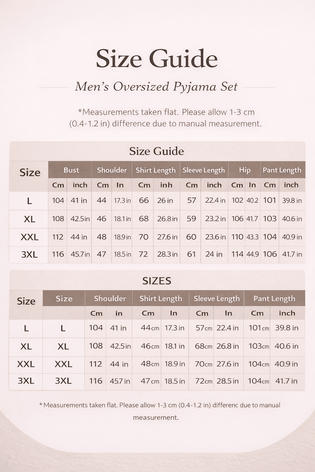 Men’s Soft Oversized Pyjama Set – Long Sleeve Button - Up Loungewear - Merry & Cosy