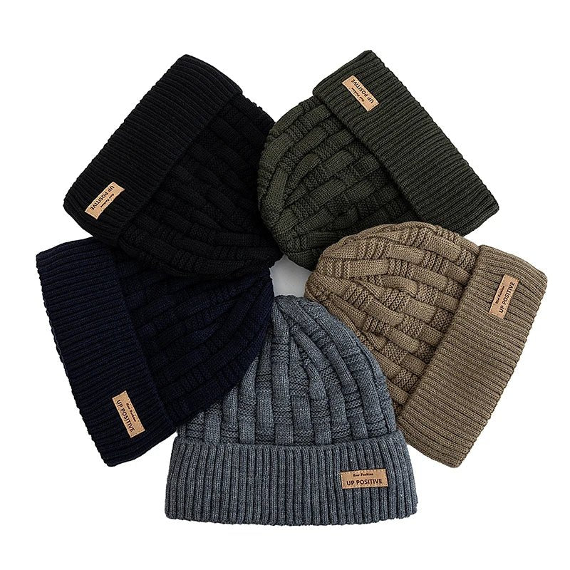 Ribbed Knit Beanie Hat – Warm Winter Beanie for Men & Women - Merry & Cosy
