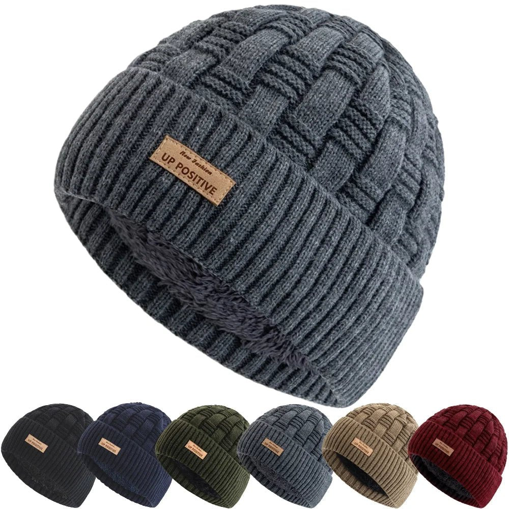 Ribbed Knit Beanie Hat – Warm Winter Beanie for Men & Women - Merry & Cosy