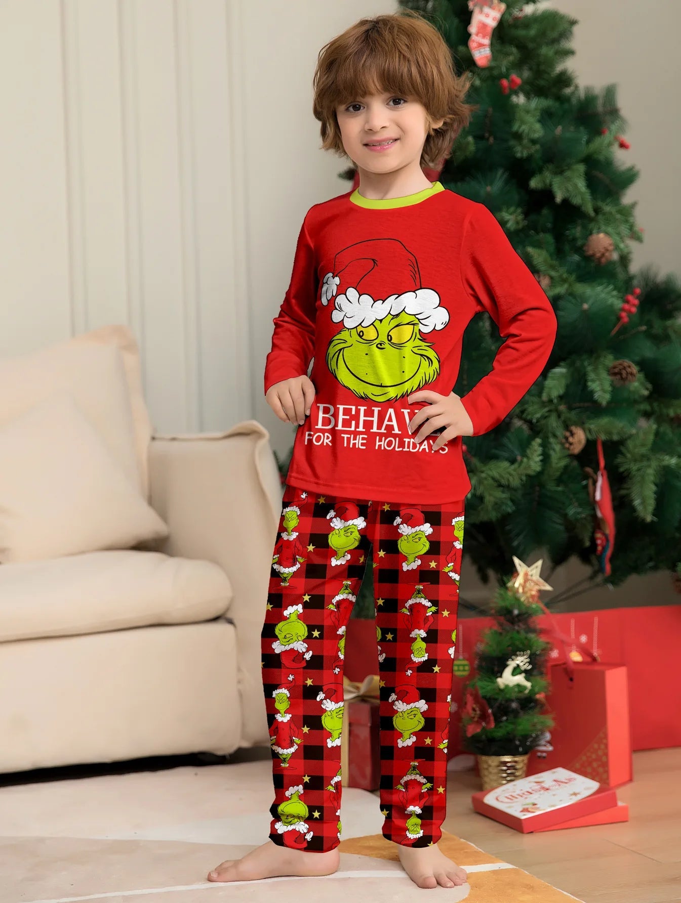The Grinch Matching Family Christmas Pyjamas - Merry & Cosy