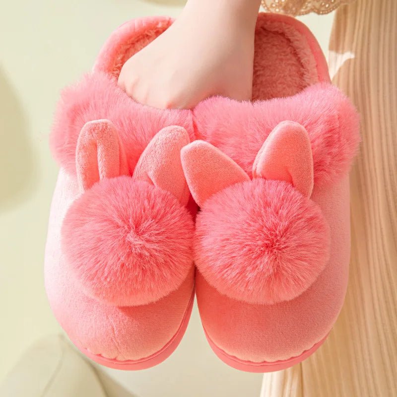 Warm Fuzzy Fluffy Slippers for Women – Winter Plush Indoor Non - Slip Home Shoes - Merry & Cosy