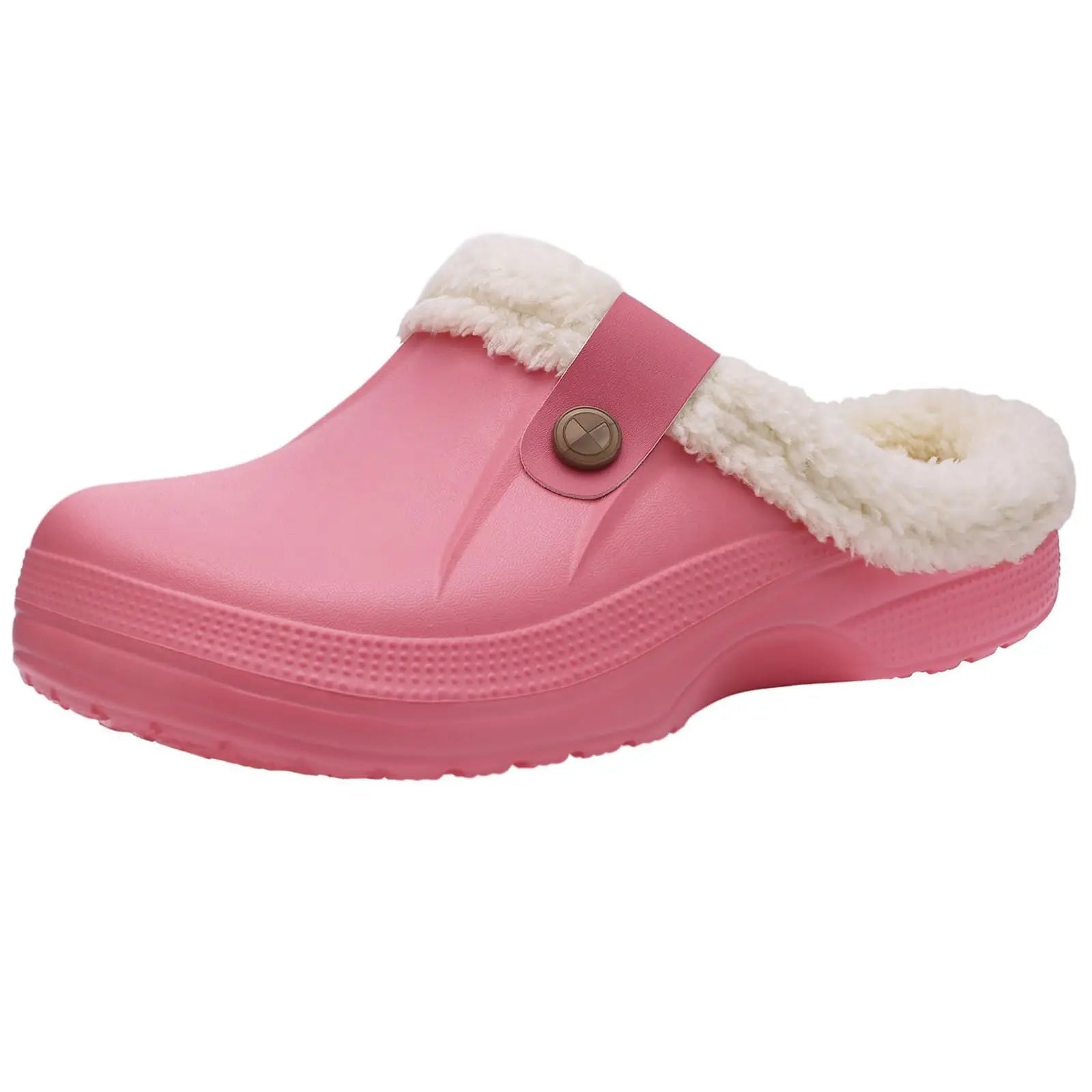 Waterproof Fur - Lined Slippers for Men & Women - Anti - Slip Indoor & Outdoor Winter Clogs - Merry & Cosy