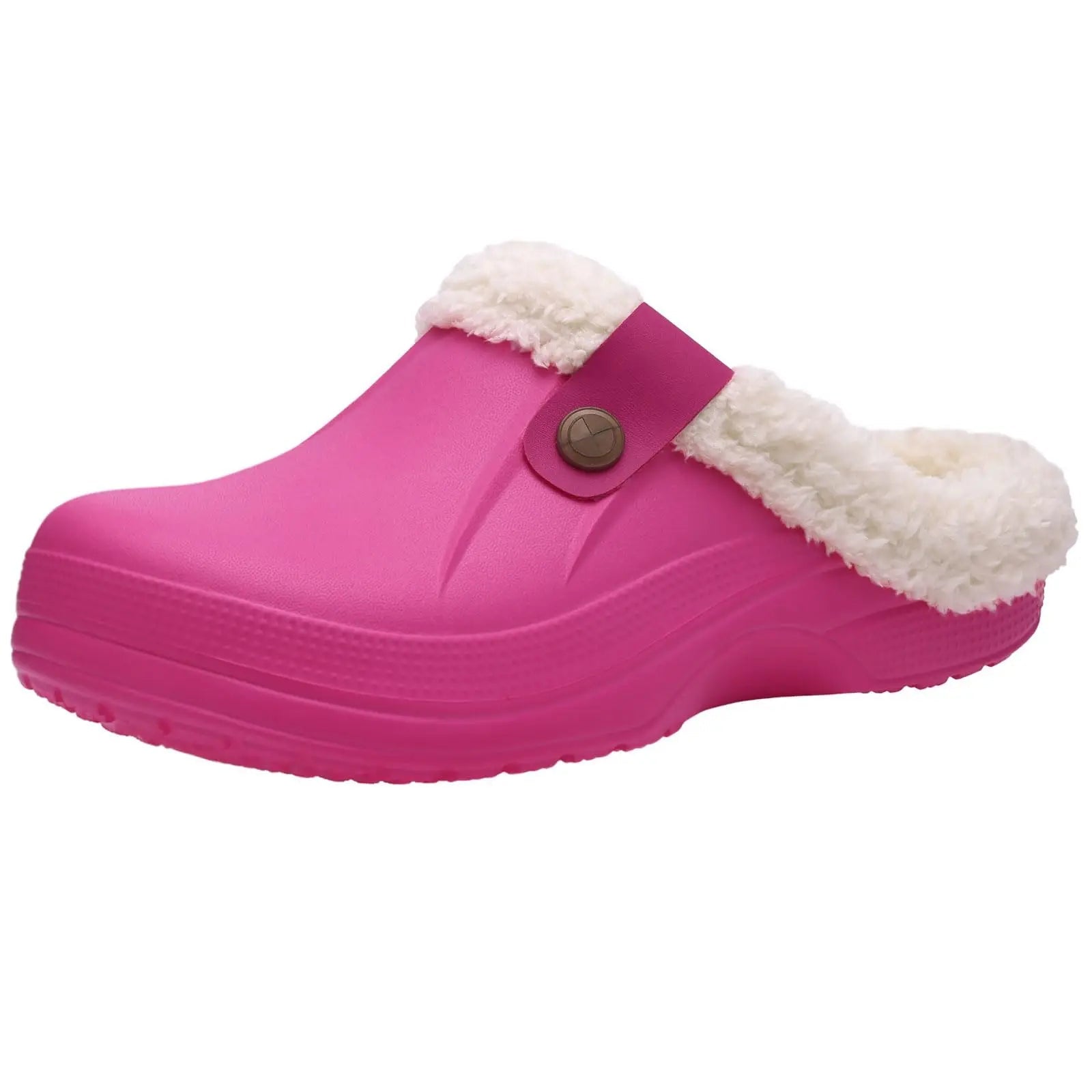 Waterproof Fur - Lined Slippers for Men & Women - Anti - Slip Indoor & Outdoor Winter Clogs - Merry & Cosy