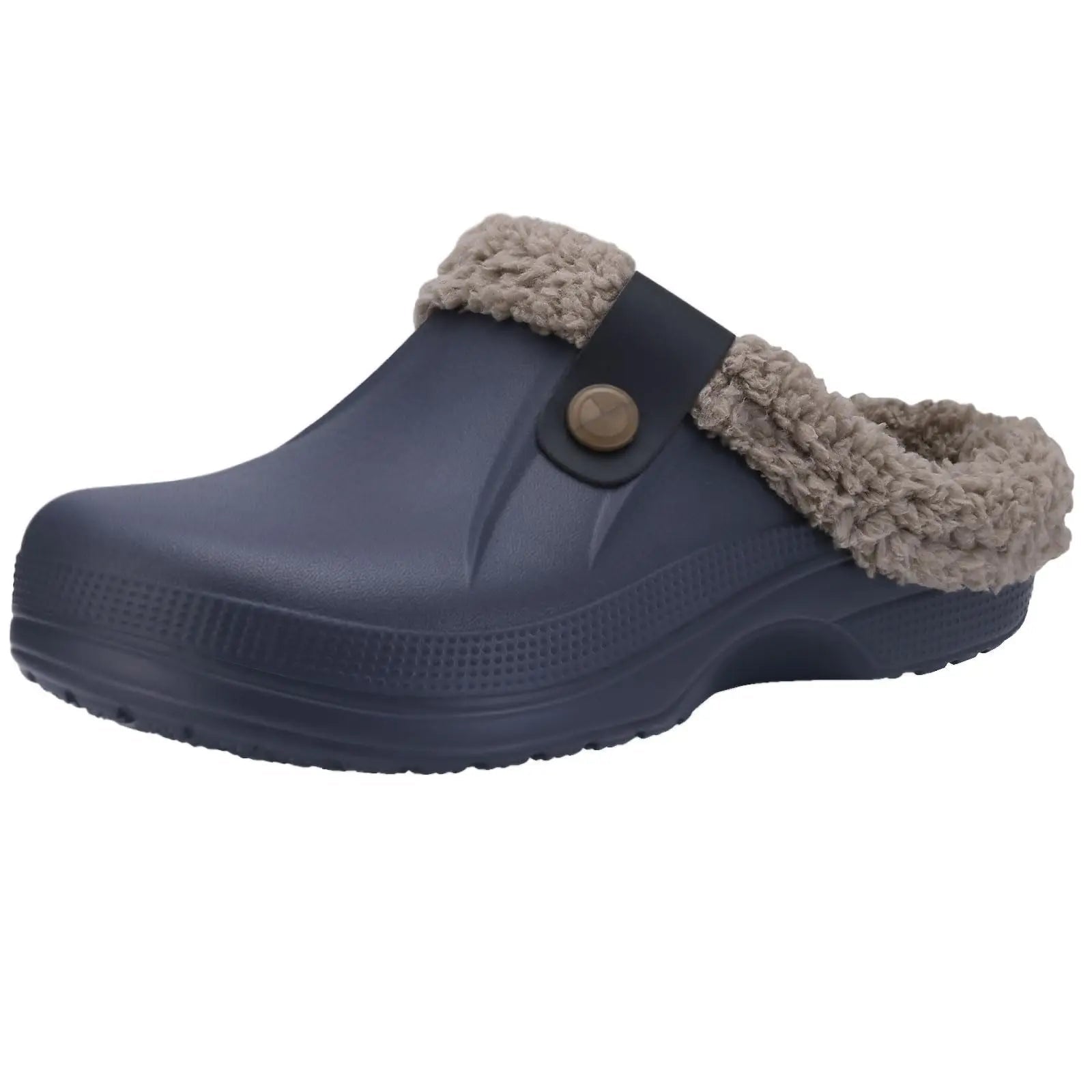 Waterproof Fur - Lined Slippers for Men & Women - Anti - Slip Indoor & Outdoor Winter Clogs - Merry & Cosy