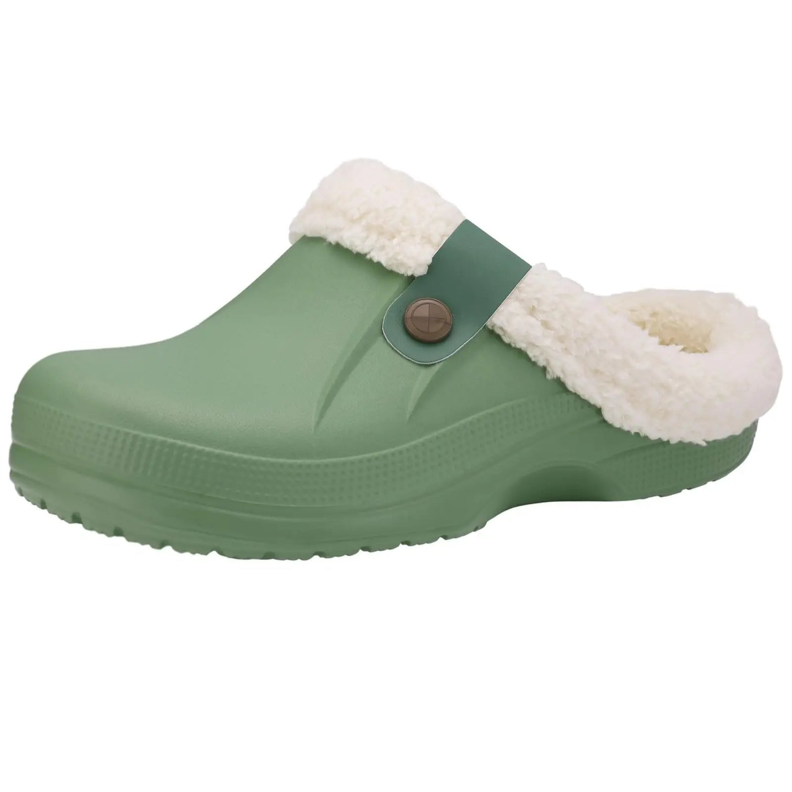 Waterproof Fur - Lined Slippers for Men & Women - Anti - Slip Indoor & Outdoor Winter Clogs - Merry & Cosy
