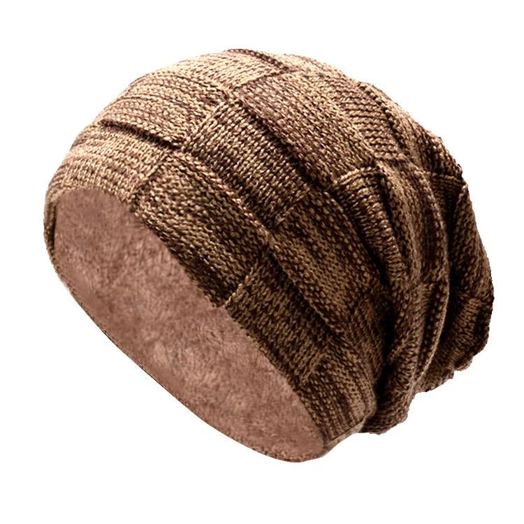 Winter Fleece - Lined Beanie Hat & Scarf Set – Unisex Warm Knitted Pullover Hat - Merry & Cosy