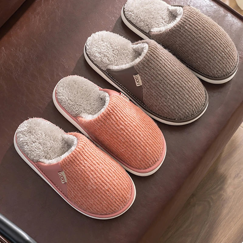 Winter Plush Cotton Slippers