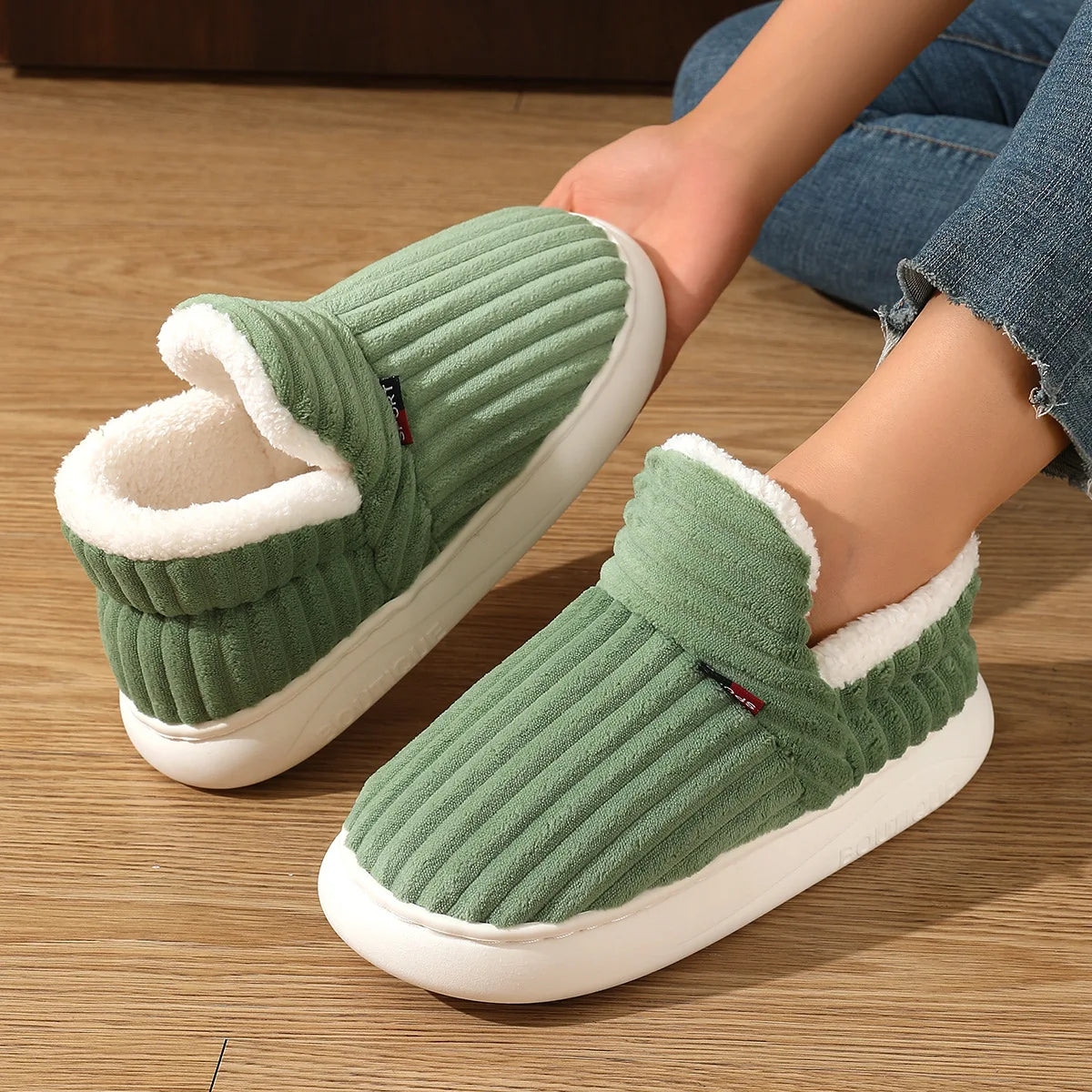 Winter Plush Lining Slippers