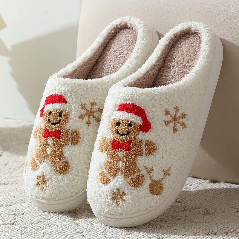 Christmas Cheer Plush Slippers