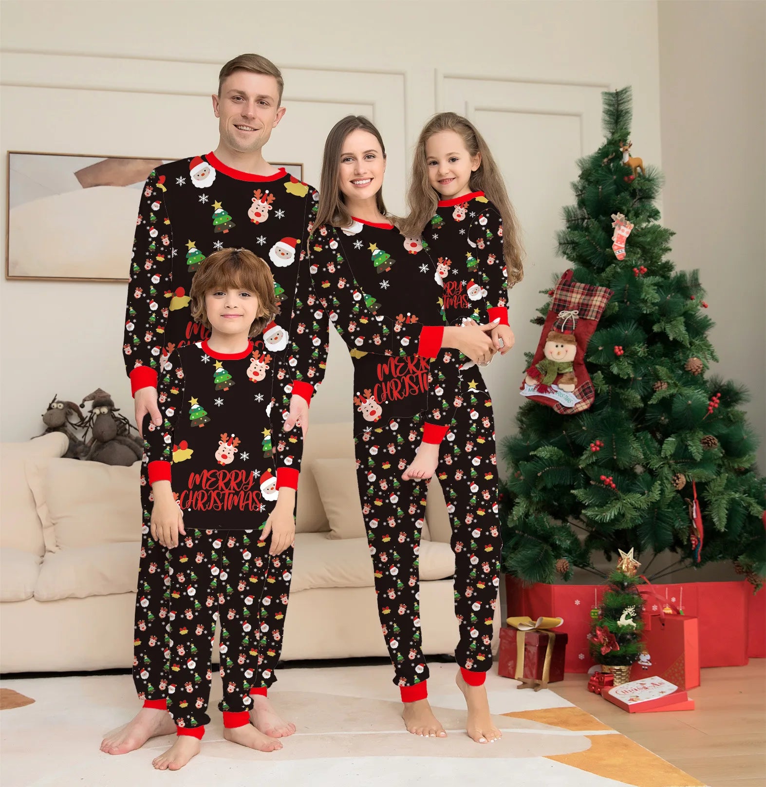 Santa & Friends Matching Christmas Pyjamas