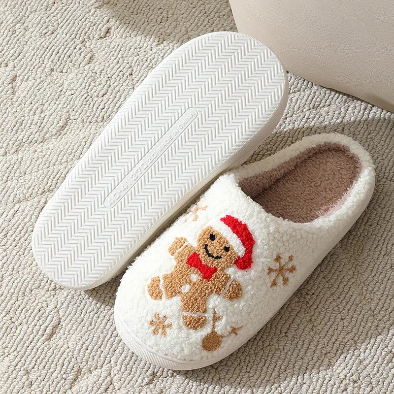 Christmas Cheer Plush Slippers - Merry & Cosy