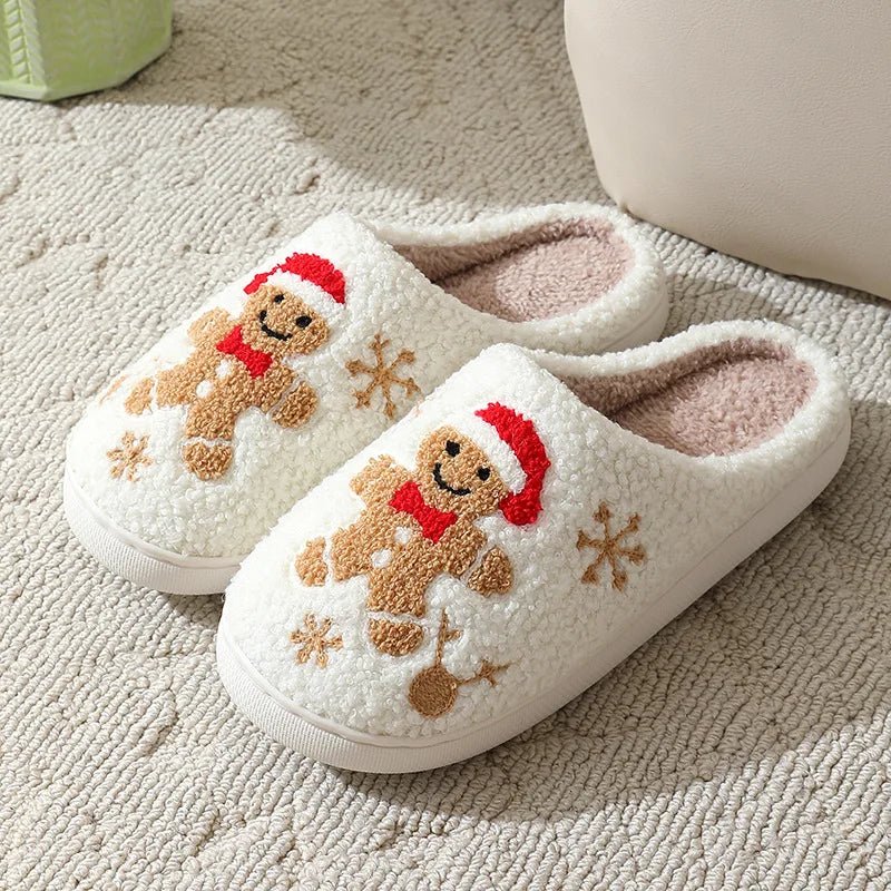 Christmas Cheer Plush Slippers - Merry & Cosy